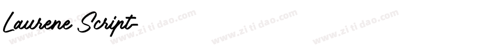 Laurene Script字体转换